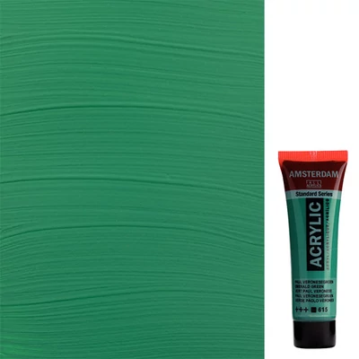 Akrylová farba Talens Amsterdam, 20 ml - 615, emerald green