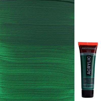Akrylová farba Talens Amsterdam, 20 ml - 619, permanent green deep