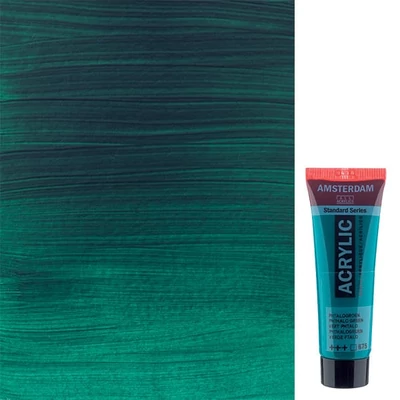 Akrylová farba Talens Amsterdam, 20 ml - 675, phthalo green