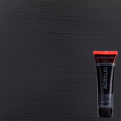 Akrylová farba Talens Amsterdam, 20 ml - 702, lamp black