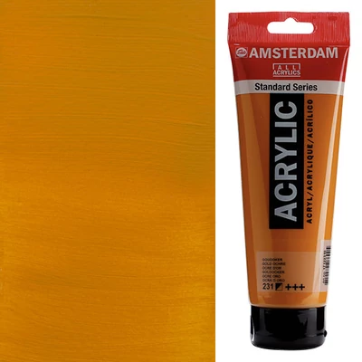 Akrylová farba Talens Amsterdam, 250 ml - 231, gold ochre