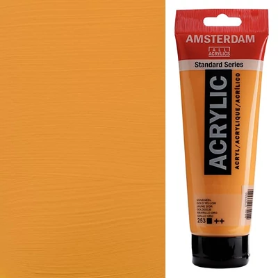 Akrylová farba Talens Amsterdam, 250 ml - 253, gold yellow