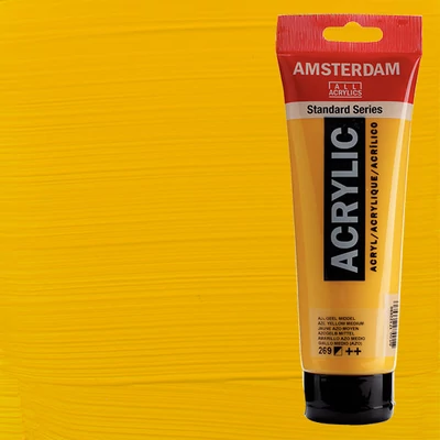 Akrylová farba Talens Amsterdam, 250 ml - 269, azo yello medium