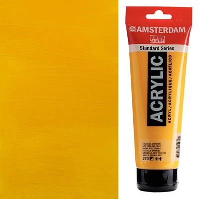 Akrylová farba Talens Amsterdam, 250 ml - 270, azo yellow deep
