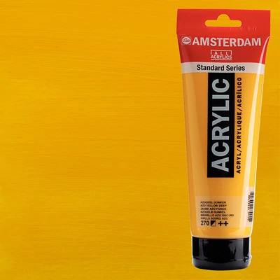 Akrylová farba Talens Amsterdam, 250 ml - 270, azo yellow deep