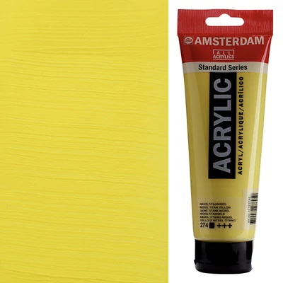 Akrylová farba Talens Amsterdam, 250 ml - 274, nickel titanium yellow