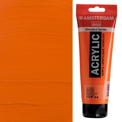 Akrylová farba Talens Amsterdam, 250 ml - 276, azo orange