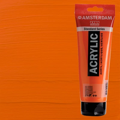Akrylová farba Talens Amsterdam, 250 ml - 276, azo orange