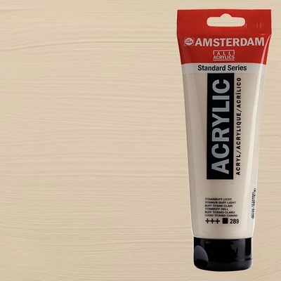 Akrylová farba Talens Amsterdam, 250 ml - 289, titanium buff light