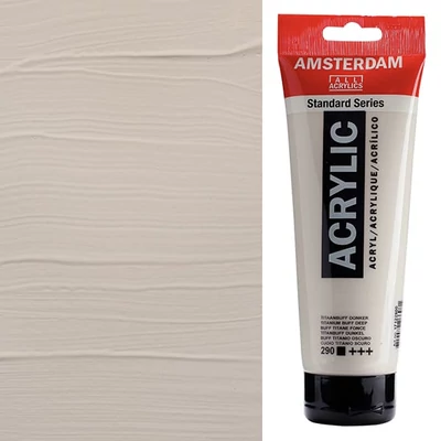 Akrylová farba Talens Amsterdam, 250 ml - 290, titanium buff deep