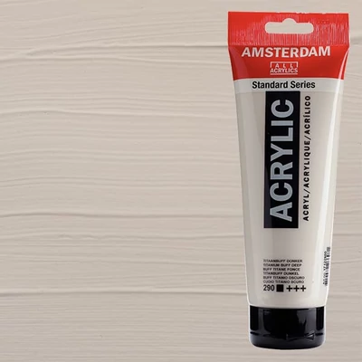 Akrylová farba Talens Amsterdam, 250 ml - 290, titanium buff deep