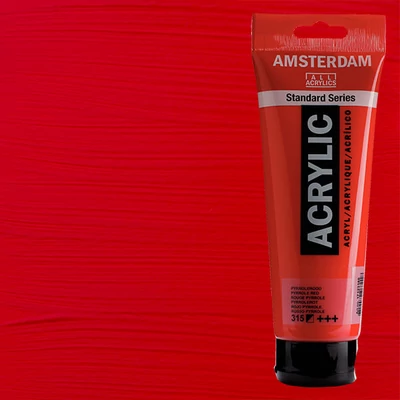 Akrylová farba Talens Amsterdam, 250 ml - 315, pyrrole red