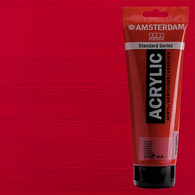 Akrylová farba Talens Amsterdam, 250 ml - 318, carmine