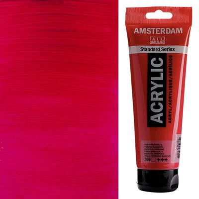 Akrylová farba Talens Amsterdam, 250 ml - 369, primary magenta