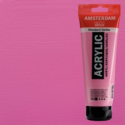 Akrylová farba Talens Amsterdam, 250 ml - 385, quinacridone rose light