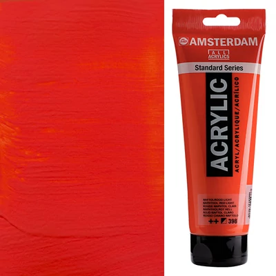 Akrylová farba Talens Amsterdam, 250 ml - 398, naphthol red light