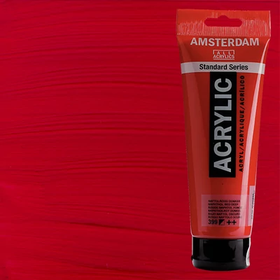 Akrylová farba Talens Amsterdam, 250 ml - 399, naphthol red deep