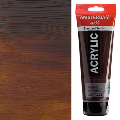 Akrylová farba Talens Amsterdam, 250 ml - 409, burnt umber