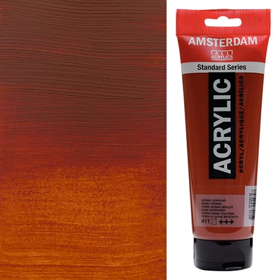 Akrylová farba Talens Amsterdam, 250 ml - 411, burnt sienna