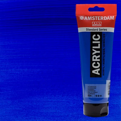 Akrylová farba Talens Amsterdam, 250 ml - 504, ultramarine