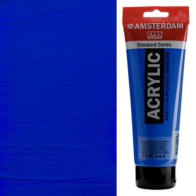 Akrylová farba Talens Amsterdam, 250 ml - 512, cobalt blue (ultramarine)