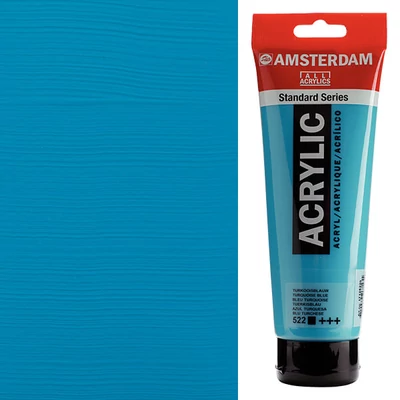 Akrylová farba Talens Amsterdam, 250 ml - 522, turquoise blue