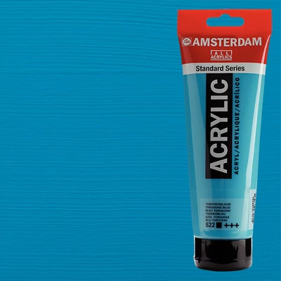 Akrylová farba Talens Amsterdam, 250 ml - 522, turquoise blue