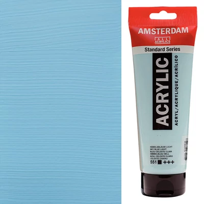 Akrylová farba Talens Amsterdam, 250 ml - 551, sky blue light