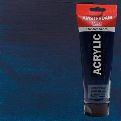 Akrylová farba Talens Amsterdam, 250 ml - 566, prussian blue (phthalo)