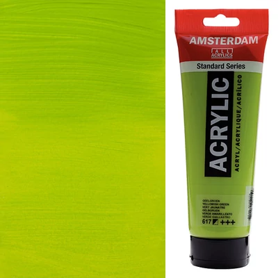 Akrylová farba Talens Amsterdam, 250 ml - 617, yellow green