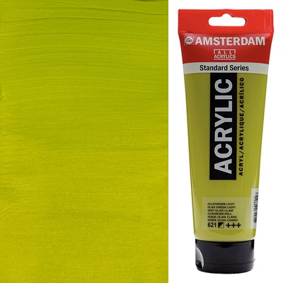 Akrylová farba Talens Amsterdam, 250 ml - 621, olive green light