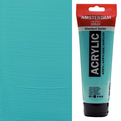Akrylová farba Talens Amsterdam, 250 ml - 661, turquoise green