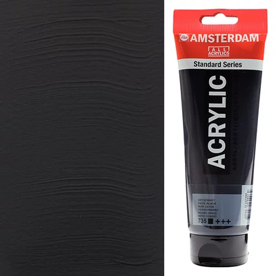 Akrylová farba Talens Amsterdam, 250 ml - 735, oxide black