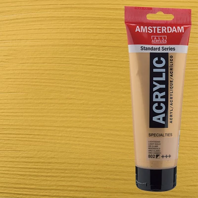 Akrylová farba Talens Amsterdam, 250 ml - 802, light gold