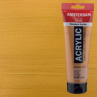 Akrylová farba Talens Amsterdam, 250 ml - 803, deep gold