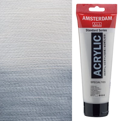 Akrylová farba Talens Amsterdam, 250 ml - 817, pearl white