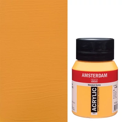 Akrylová farba Talens Amsterdam, 500 ml - 253, gold yellow