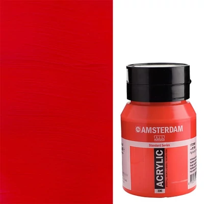 Akrylová farba Talens Amsterdam, 500 ml - 396, naphthol red medium