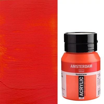 Akrylová farba Talens Amsterdam, 500 ml - 398, naphthol red light