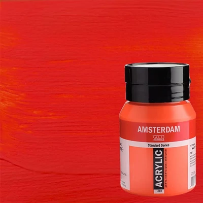 Akrylová farba Talens Amsterdam, 500 ml - 398, naphthol red light