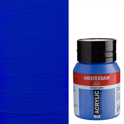 Akrylová farba Talens Amsterdam, 500 ml - 512, cobalt blue (ultramarine)