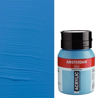 Akrylová farba Talens Amsterdam, 500 ml - 517, king's blue