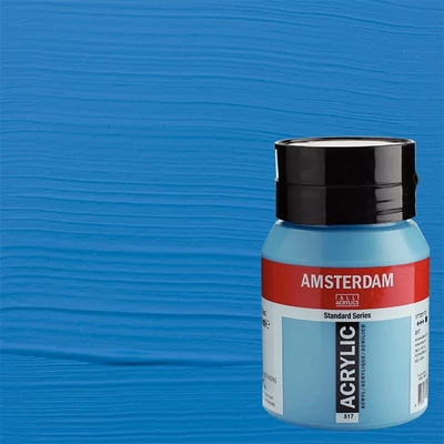 Akrylová farba Talens Amsterdam, 500 ml - 517, king's blue