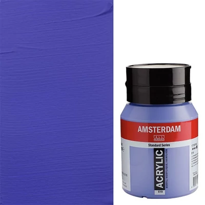 Akrylová farba Talens Amsterdam, 500 ml - 519, ultramarine violet light