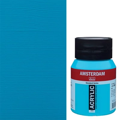 Akrylová farba Talens Amsterdam, 500 ml - 522, turquoise blue