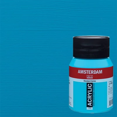 Akrylová farba Talens Amsterdam, 500 ml - 522, turquoise blue