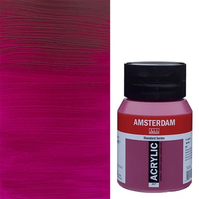 Akrylová farba Talens Amsterdam, 500 ml - 567, permanent red violet