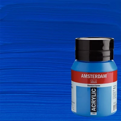 Akrylová farba Talens Amsterdam, 500 ml - 572, primary cyan