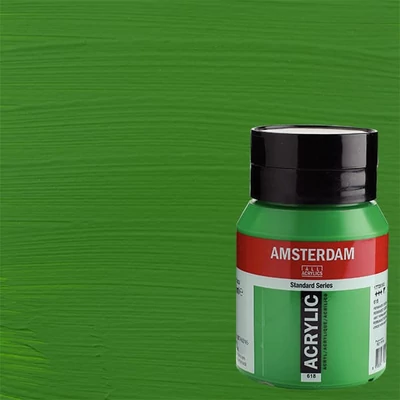 Akrylová farba Talens Amsterdam, 500 ml - 618, permanent green light