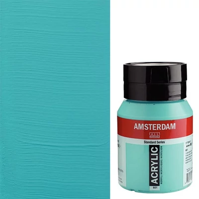 Akrylová farba Talens Amsterdam, 500 ml - 661, turquoise green
